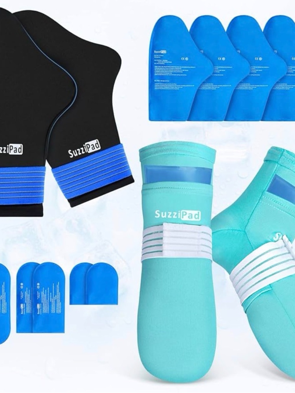 SuzziPad Cold Therapy Socks & Gloves S/M